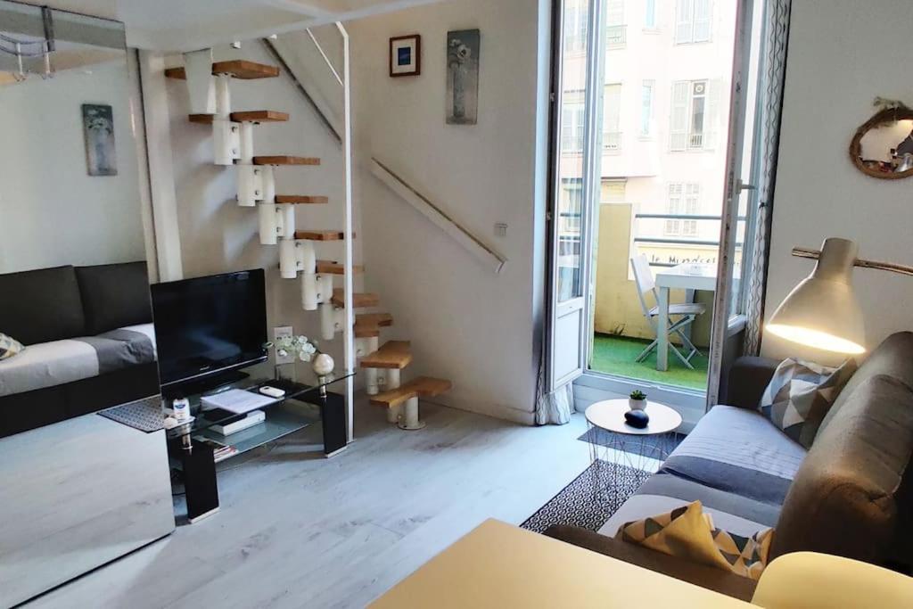 Duplex Central Close Beaches And Shops And Balcony Daire Nice Dış mekan fotoğraf