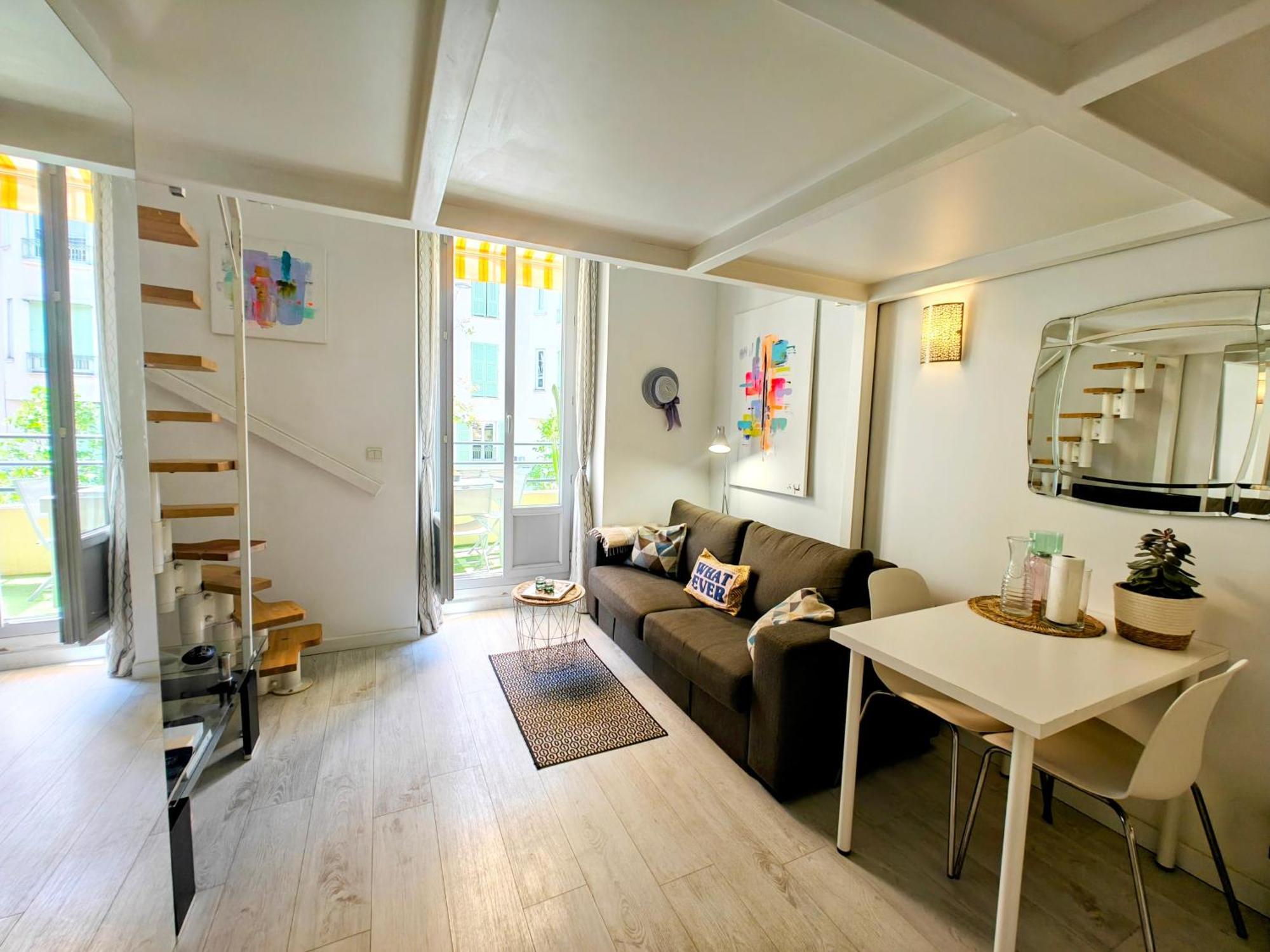 Duplex Central Close Beaches And Shops And Balcony Daire Nice Dış mekan fotoğraf